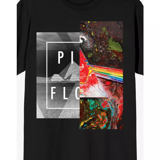 The Dark Side of the Moon Abstract Paint T Shirt - Pink Floyd at Spencer's