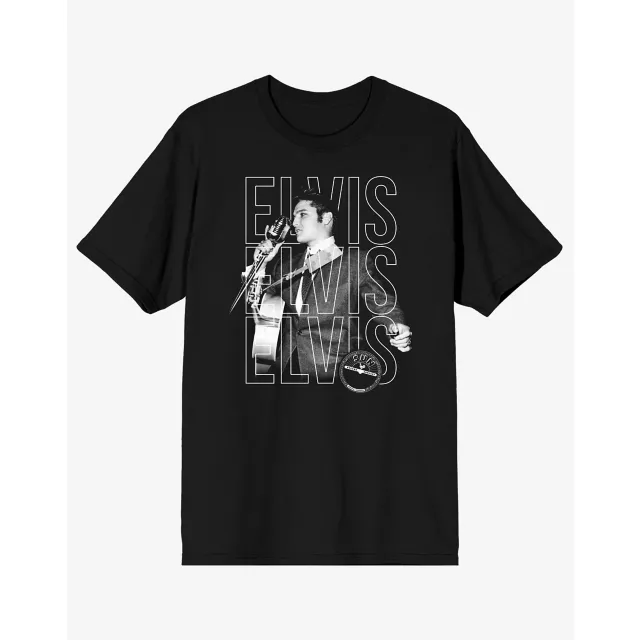 Elvis Presley Stacked Text T Shirt at Spencer's