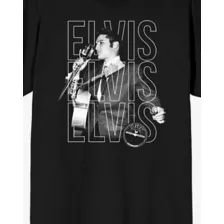 Elvis Presley Stacked Text T Shirt at Spencer's