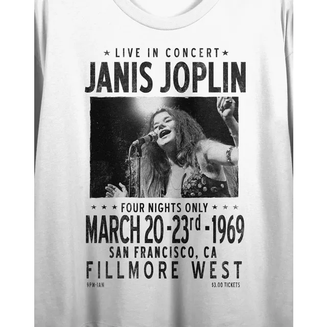 Janis Joplin Fillmore West '69 T Shirt at Spencer's