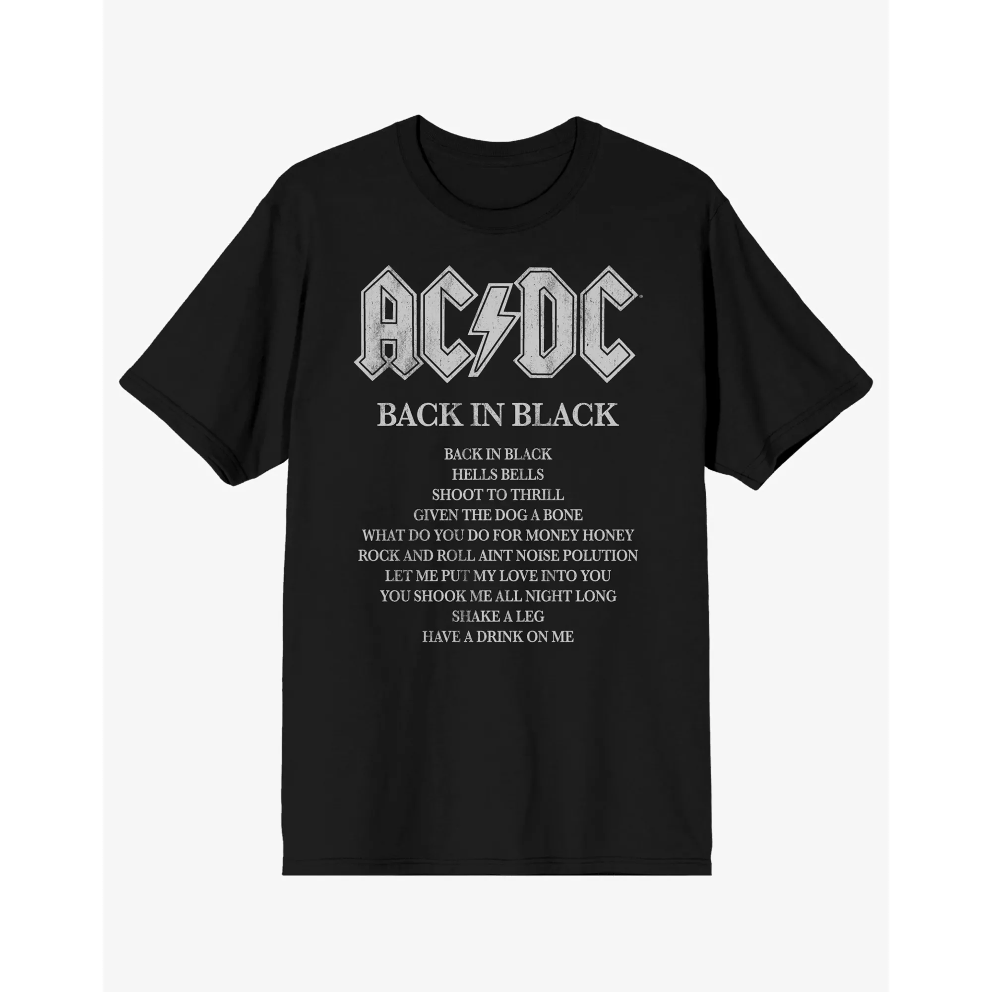 ACDC Back in Black T Shirt at Spencer's