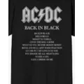 ACDC Back in Black T Shirt at Spencer's