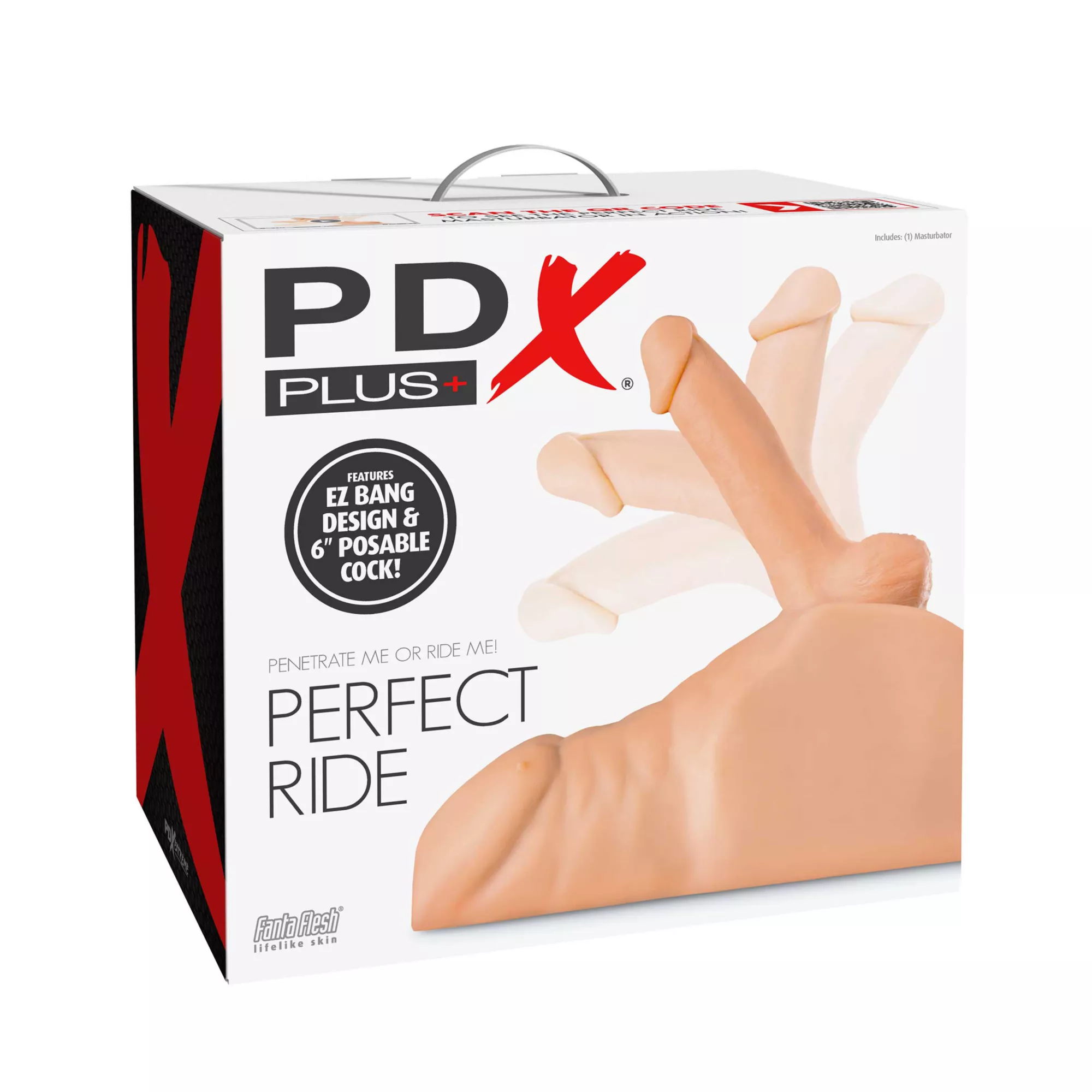 Perfect Ride Hands-Free Masturbator - Light Beige