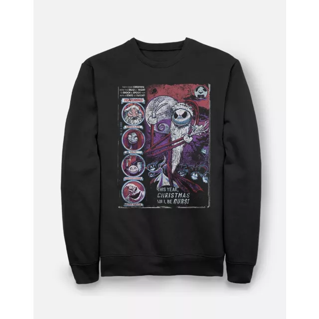 The Nightmare Before Christmas Comic Sweatshirt at Spencer's