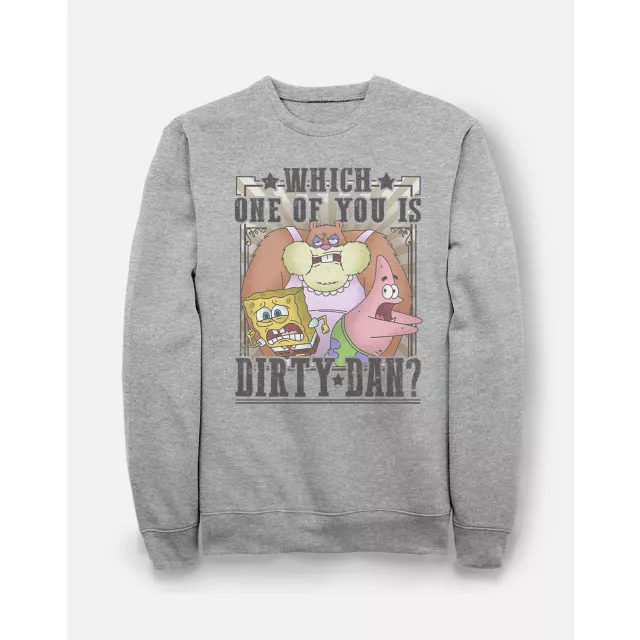 Which One of You Is Dirty Dan Sweatshirt - SpongeBob SquarePants at Spencer's
