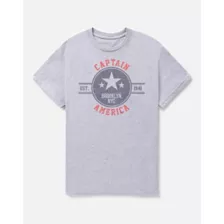 Grey Captain America T Shirt - Marvel at Spencer's
