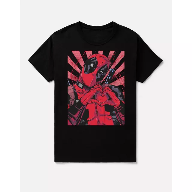 Deadpool Hand Heart T Shirt - Marvel at Spencer's