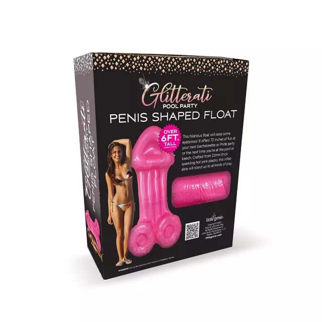 Glitterati Pool Party Penis Shaped Floatie at Spencer's