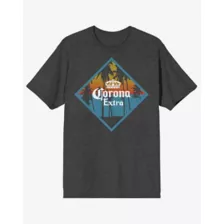 Corona Palm Tree T Shirt - Gray at Spencer's