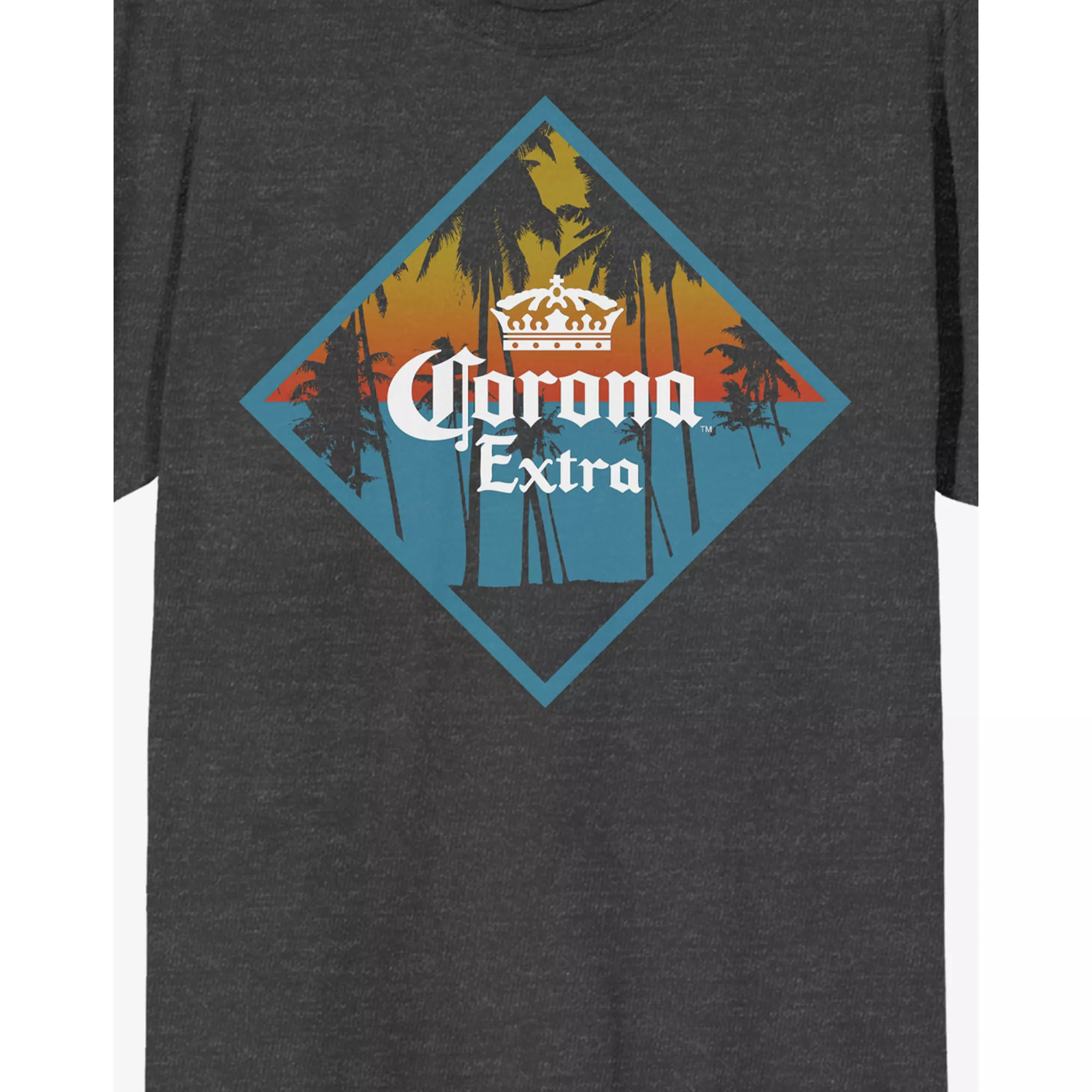 Corona Palm Tree T Shirt - Gray at Spencer's