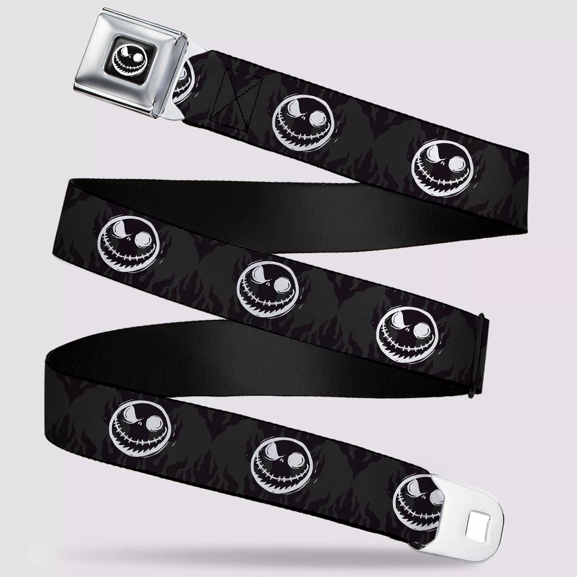 Jack Skellington Face Buckle-Down Seatbelt Belt - The Nightmare Before Christmas at Spencer's