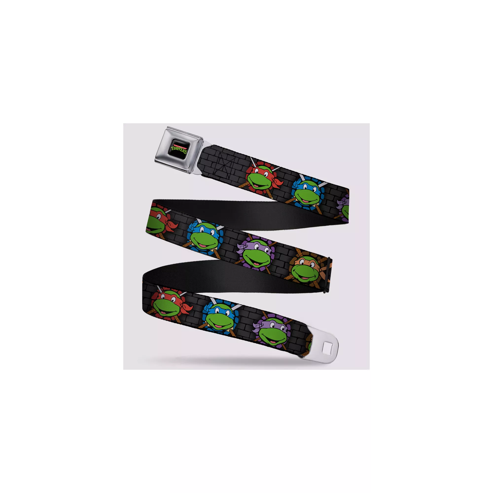 Buckle-Down Classic Teenage Mutant Ninja Turtles Logo Seatbelt Belt