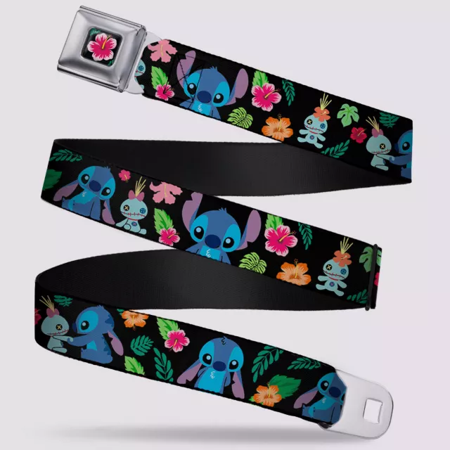 Buckle-Down Tropical Stitch Print Seatbelt Belt - Lilo & Stitch at Spencer's
