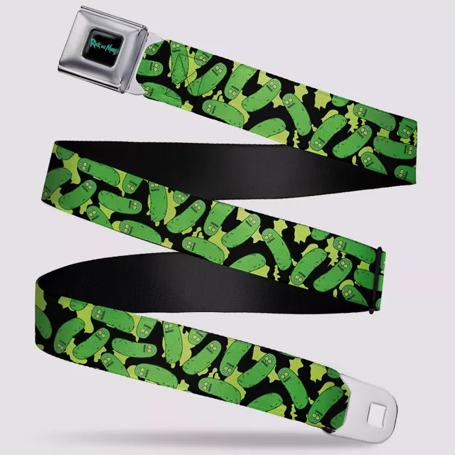 Buckle-Down Rick and Morty Pickle Rick Seatbelt Belt at Spencer's