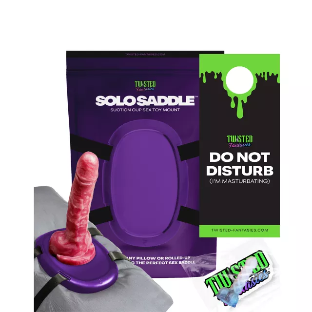 Twisted Fantasies Purple Solo Saddle Dildo Mount at Spencer's