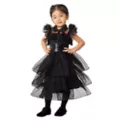 Toddler Rave 'N Dance Wednesday Addams Dress Costume - Wednesday at Spirit Halloween