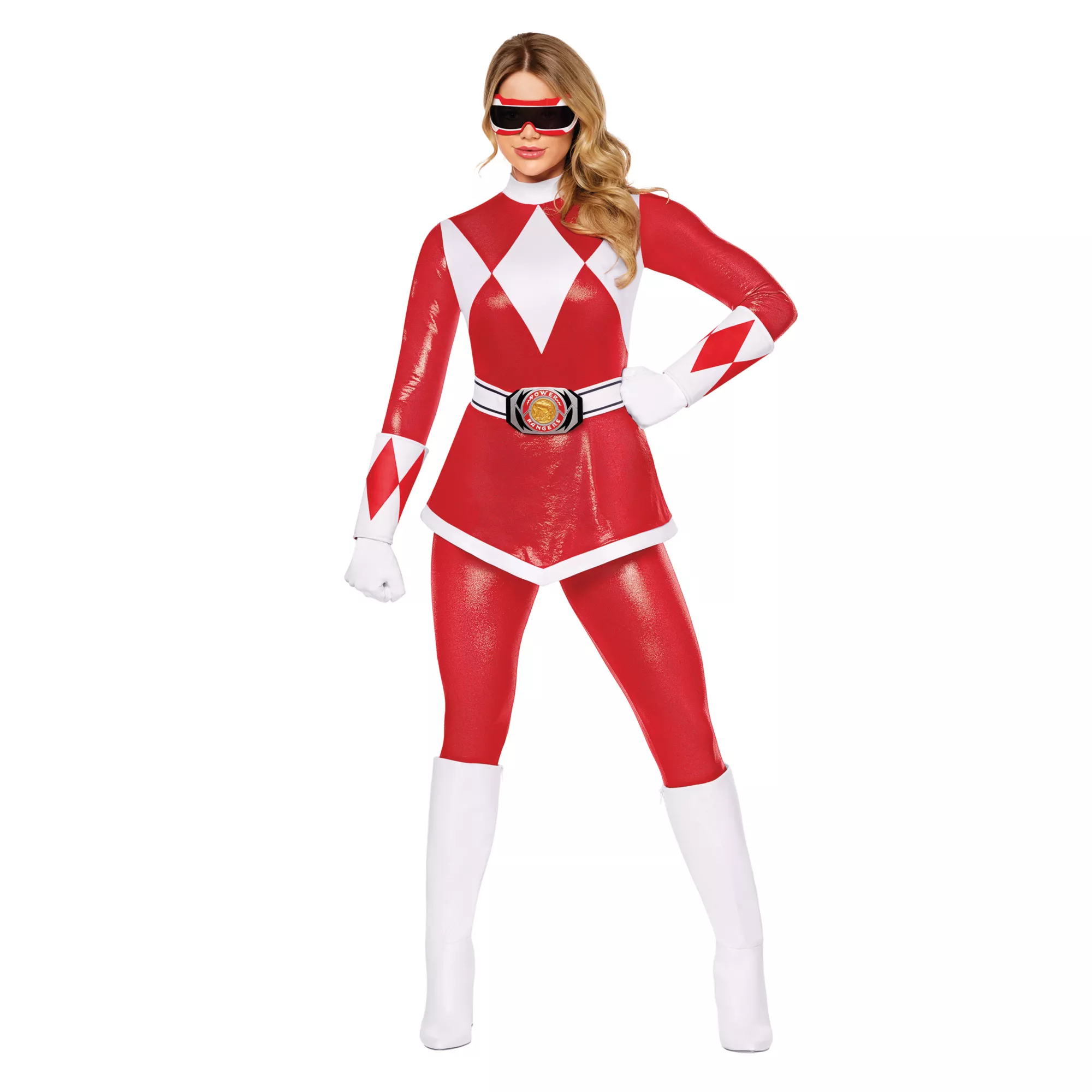 Adult Red Power Ranger Costume - Mighty Morphin Power Rangers at Spencer's
