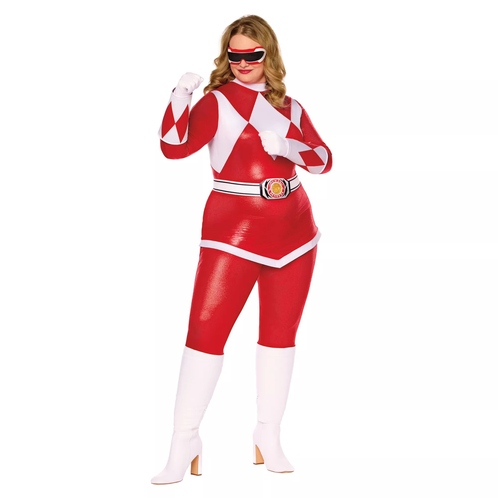 Adult Red Power Ranger Costume - Mighty Morphin Power Rangers at Spencer's
