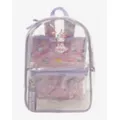 Clear Lavender Glitter Backpack - Hello Kitty & Friends at Spencer's