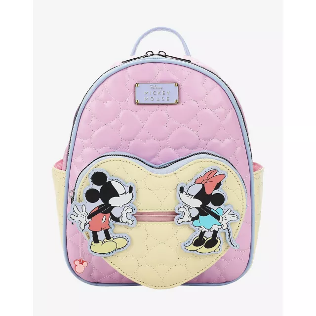 Mickey and Minnie Quilted Mini Backpack - Disney at Spencer's