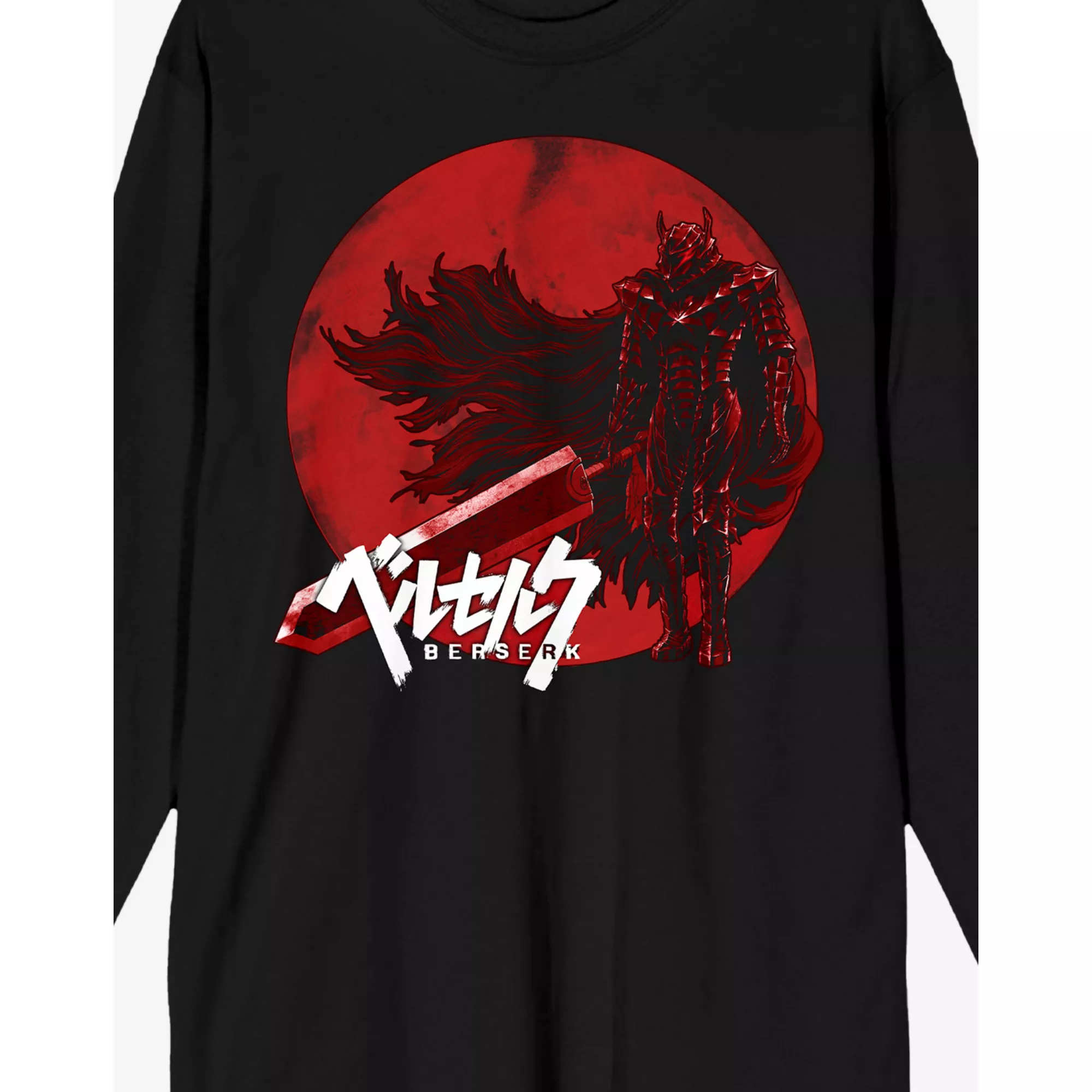 Berserk Red Logo Long Sleeve T Shirt at Spencer's