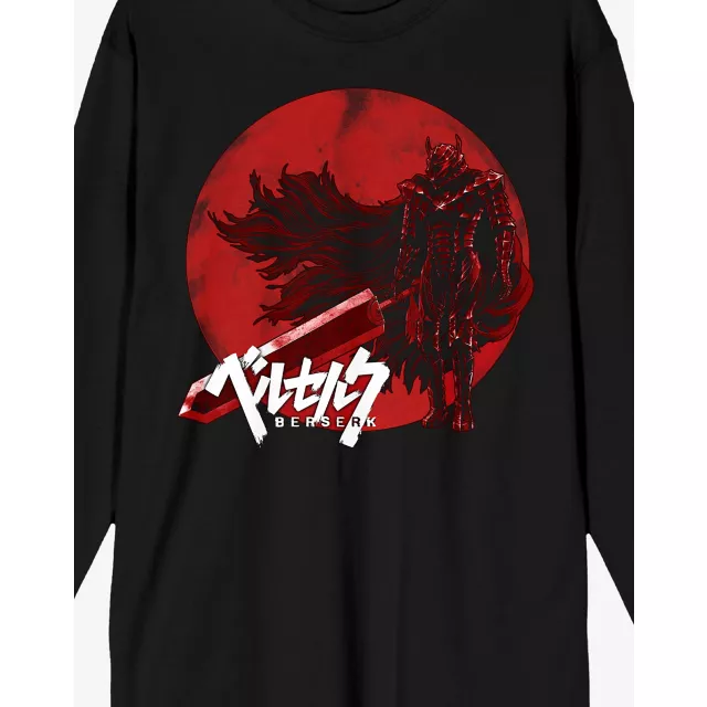 Berserk Red Logo Long Sleeve T Shirt at Spencer's