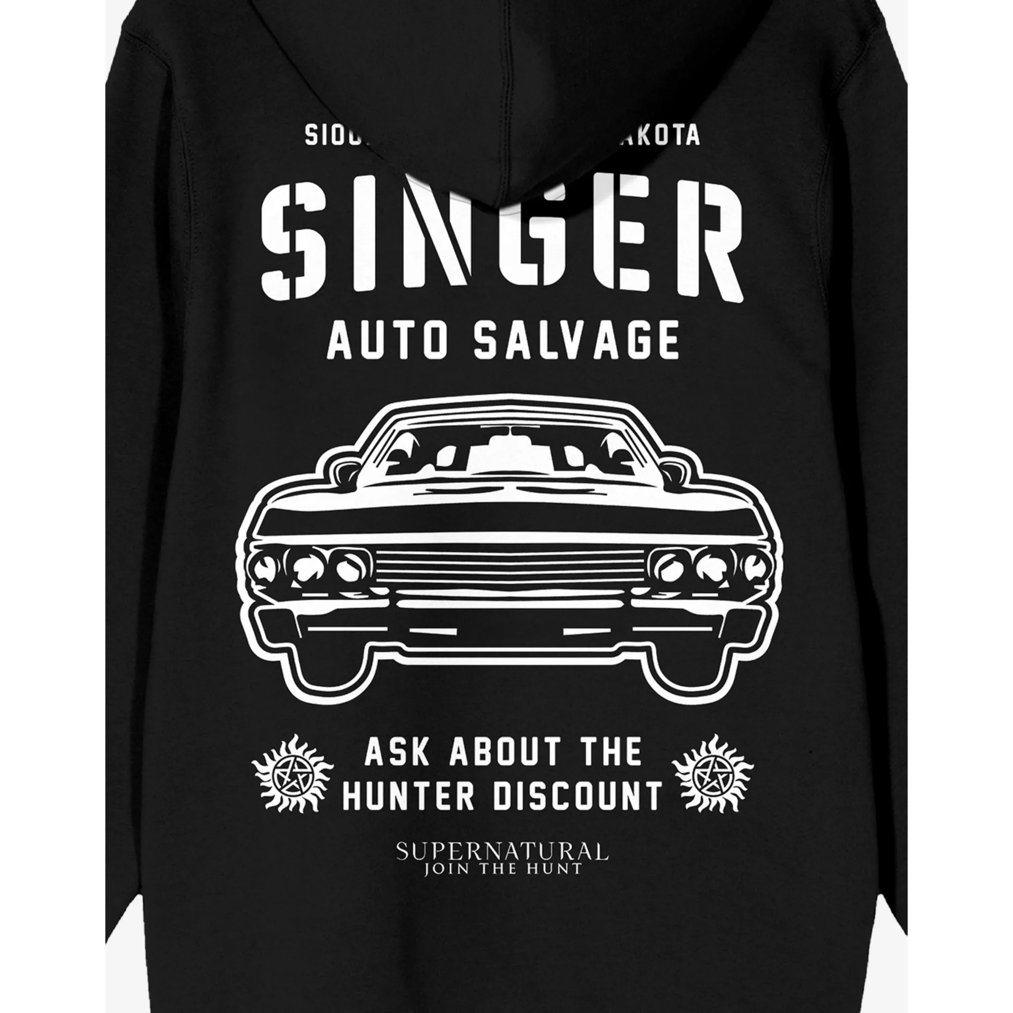 Singer Auto Salvage Hoodie - Supernatural at Spencer's