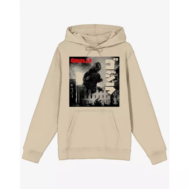 Beige Godzilla Hoodie at Spencer's