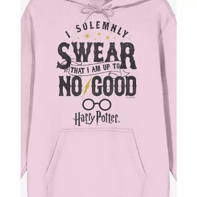 Pink I Solemnly Swear That I Am up to No Good Hoodie - Harry Potter at Spencer's