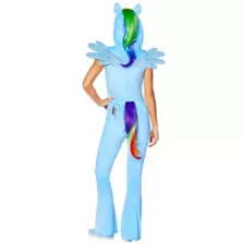 Adult Rainbow Dash Jumpsuit Costume -  My Little Pony Friendship Is Magic at Spencer's