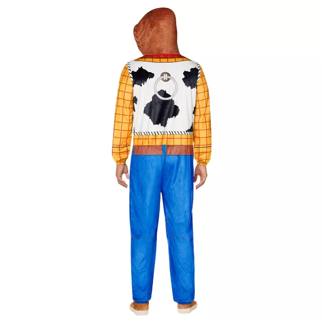 Adult Woody Hooded Plush Jumpsuit Costume - Toy Story at Spirit Halloween