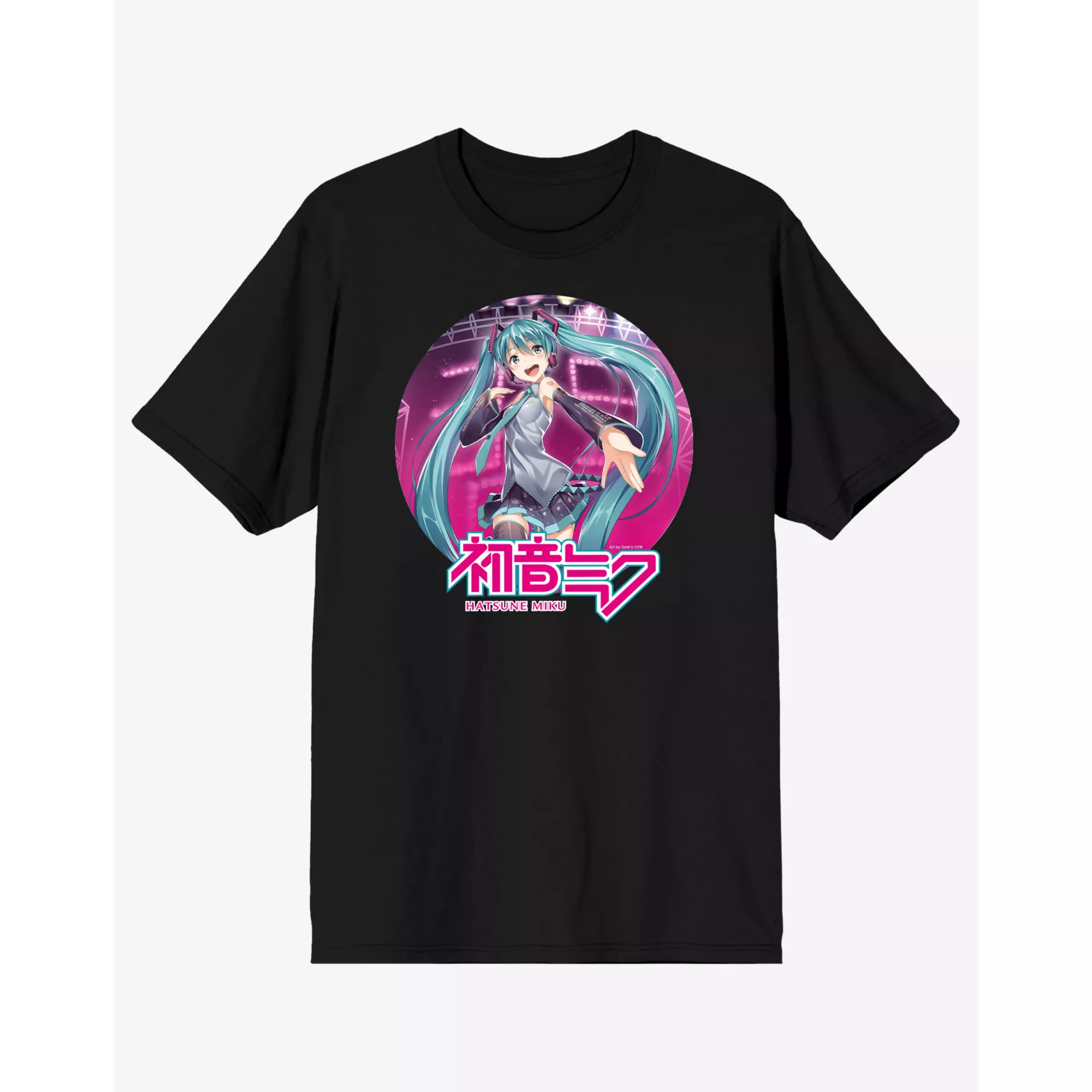 Black and Pink Hatsune Miku T Shirt at Spencer's