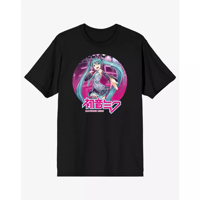 Black and Pink Hatsune Miku T Shirt at Spencer's