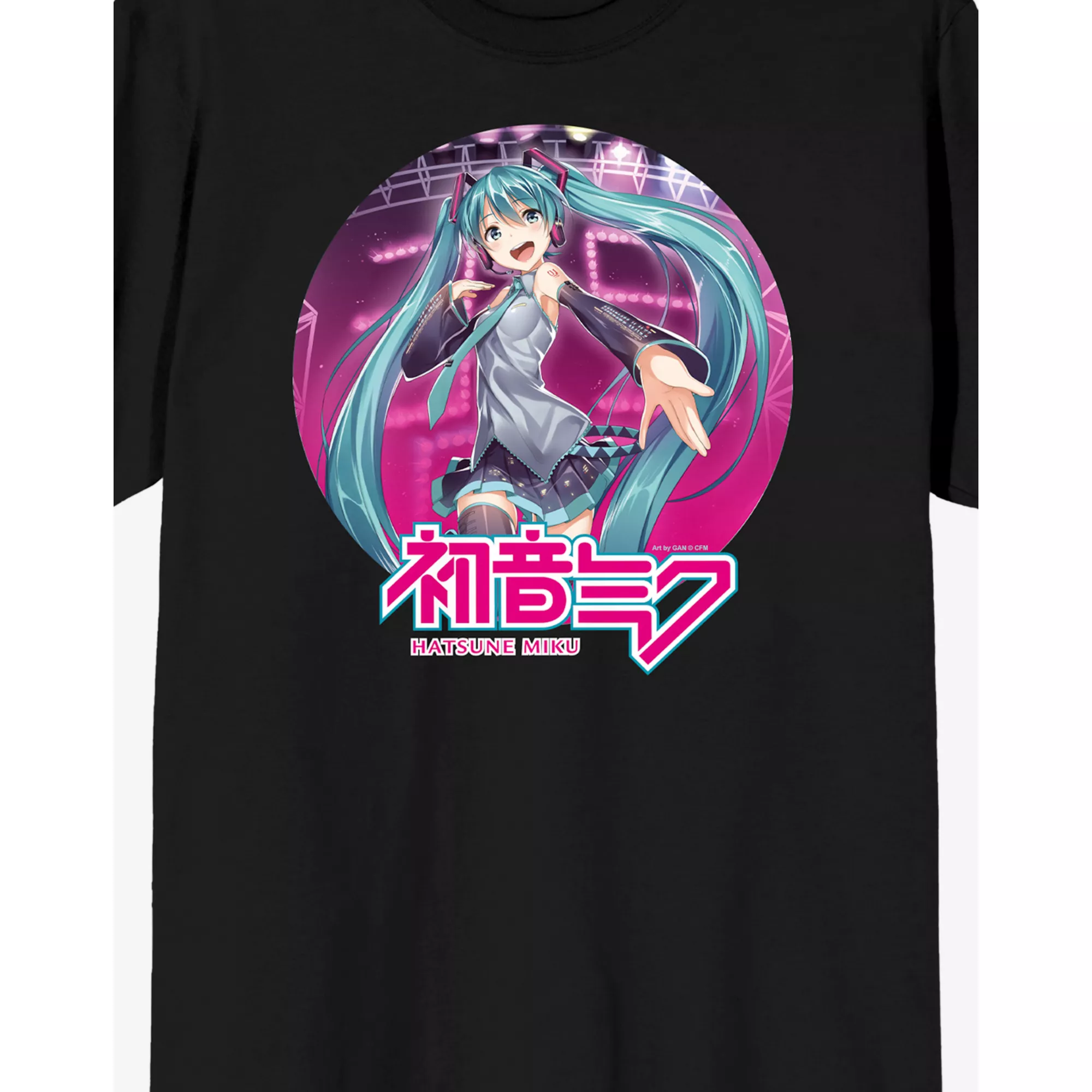 Black and Pink Hatsune Miku T Shirt at Spencer's