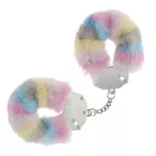 Multi-Color Furry Handcuffs at Spencer's