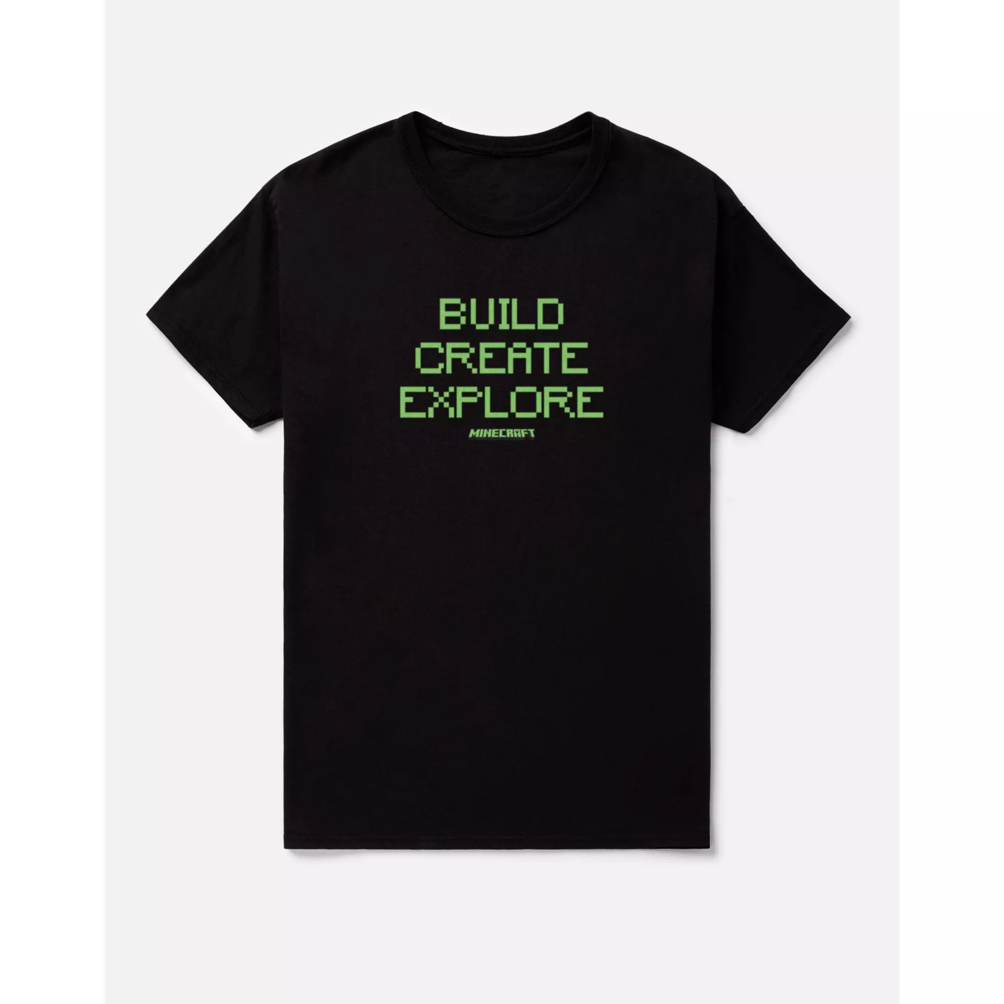 Build Create Explore T Shirt - Minecraft at Spencer's