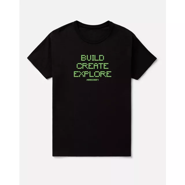 Build Create Explore T Shirt - Minecraft at Spencer's