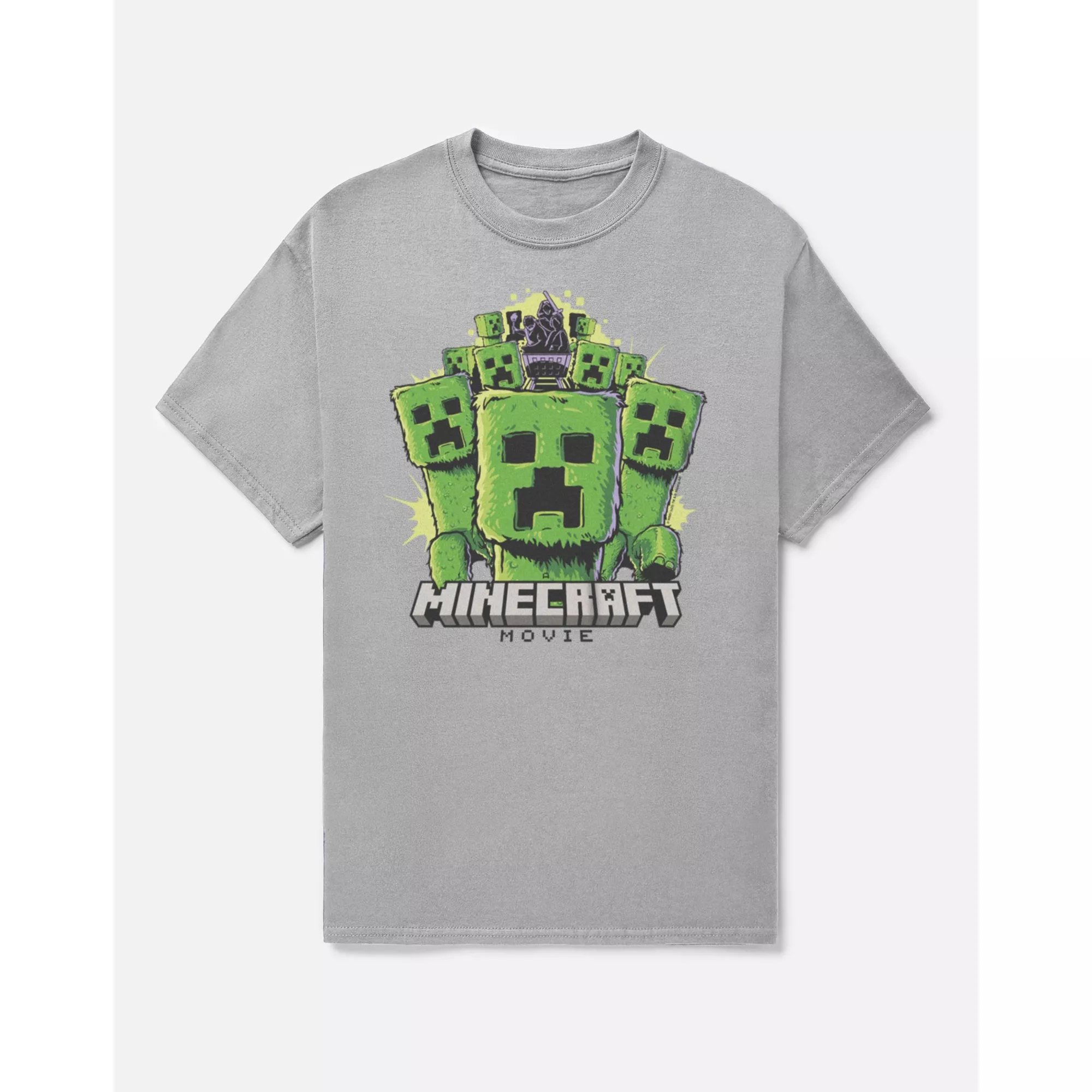 Gray Minecraft Movie T Shirt at Spencer's