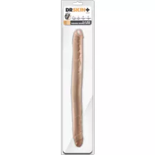 Dr. Skin Posable Double Dong Dildo Beige at Spencer's