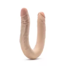 Dr. Skin Posable Double Dong Dildo Beige at Spencer's