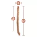 Dr. Skin Posable Double Dong Dildo Beige at Spencer's