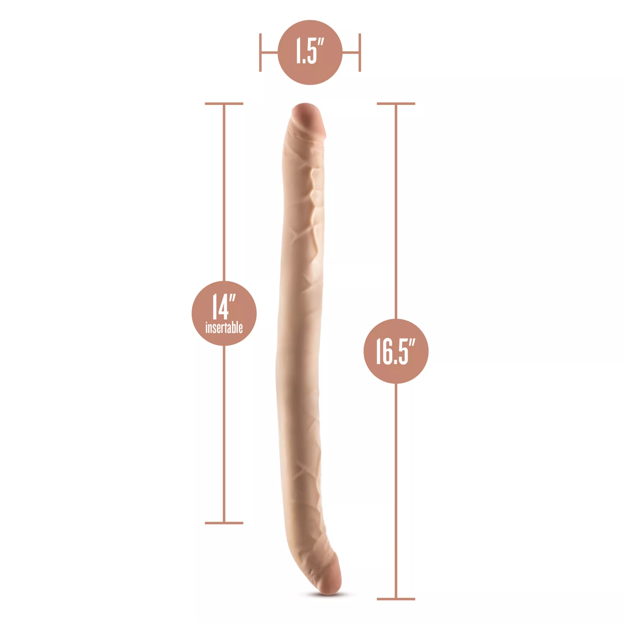 Dr. Skin Posable Double Dong Dildo Beige at Spencer's
