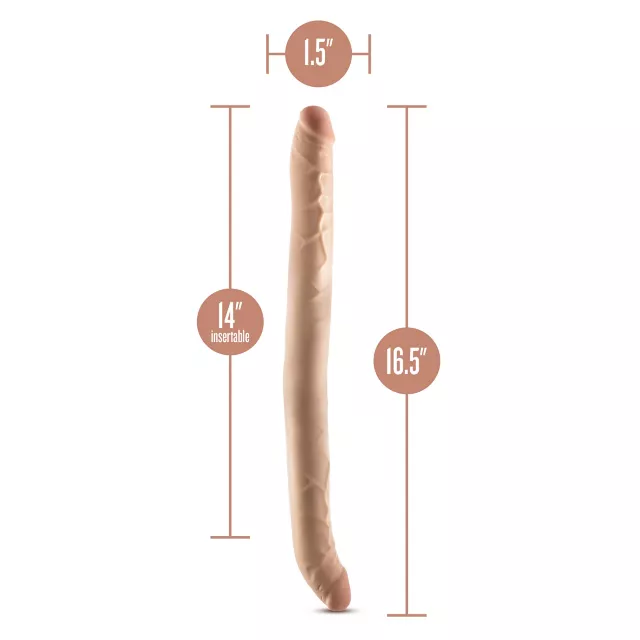 Dr. Skin Posable Double Dong Dildo Beige at Spencer's