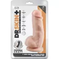 Dr. Skin Girthy Posable Dildo with Balls Vanilla at Spencer's
