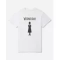 White Wednesday Silhouette T Shirt at Spencer's