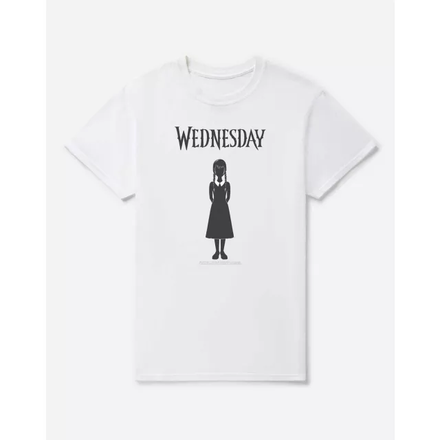 White Wednesday Silhouette T Shirt at Spencer's