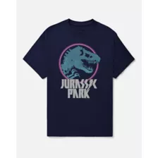 Navy Jurassic Park Logo T Shirt at Spencer's