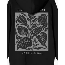 Black Galeried Art Flower Hoodie at Spencer's