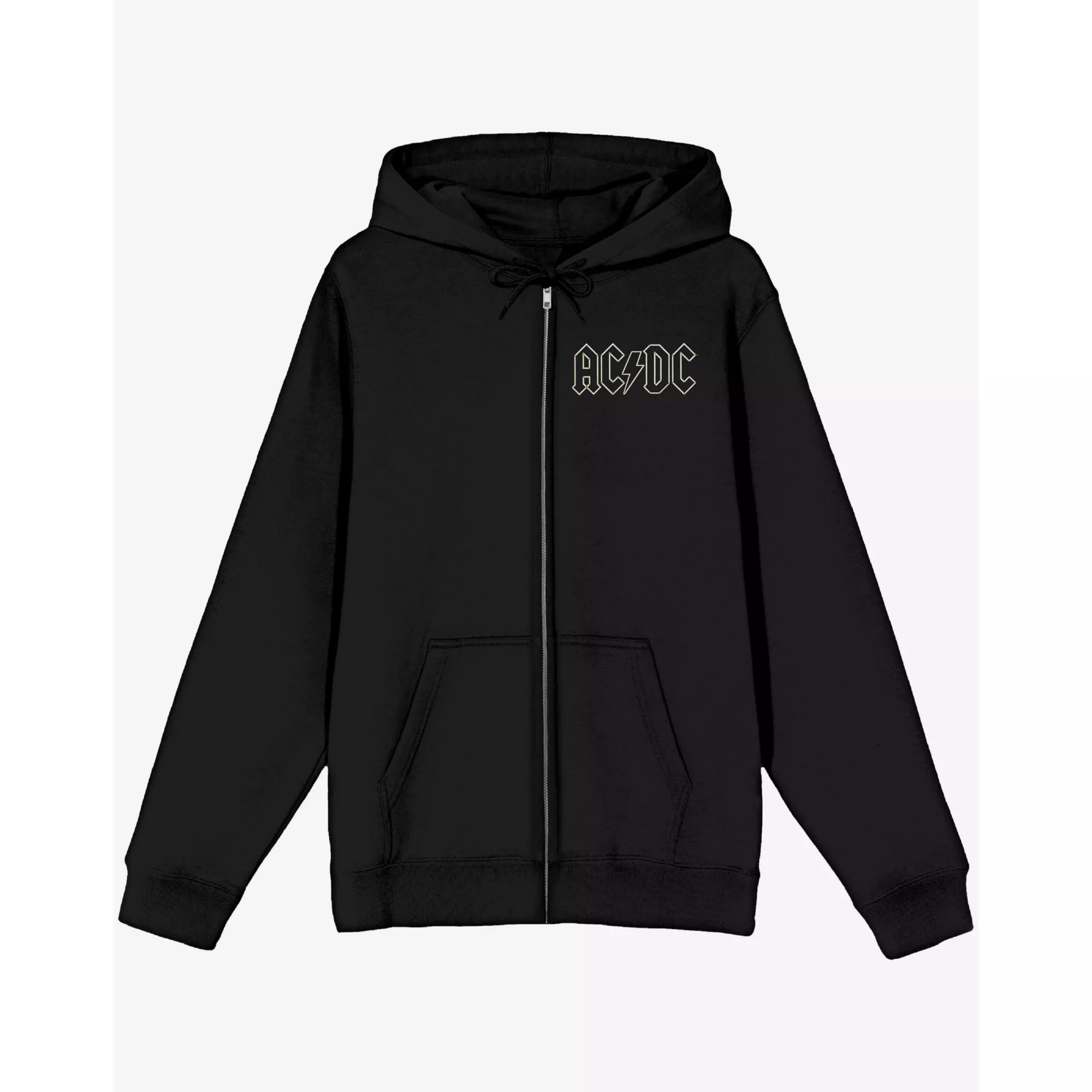ACDC American Flag Zip Hoodie at Spencer's