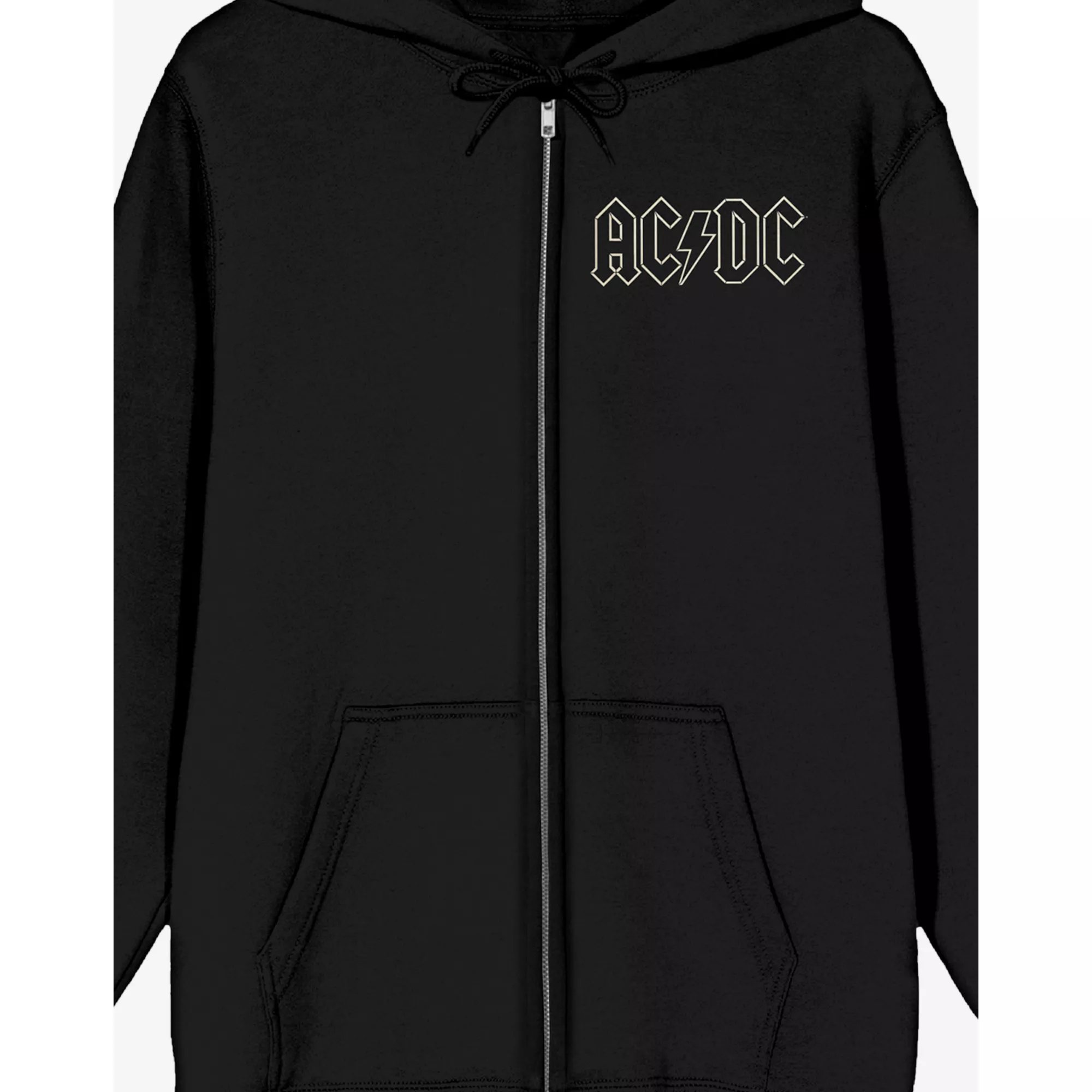 ACDC American Flag Zip Hoodie at Spencer's
